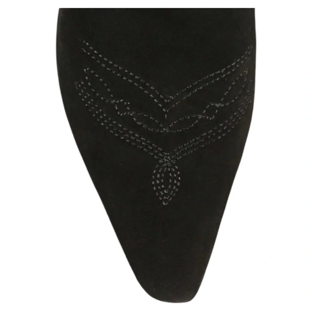 Sam Edelman Black Heeled Boots - Picture 2 of 15